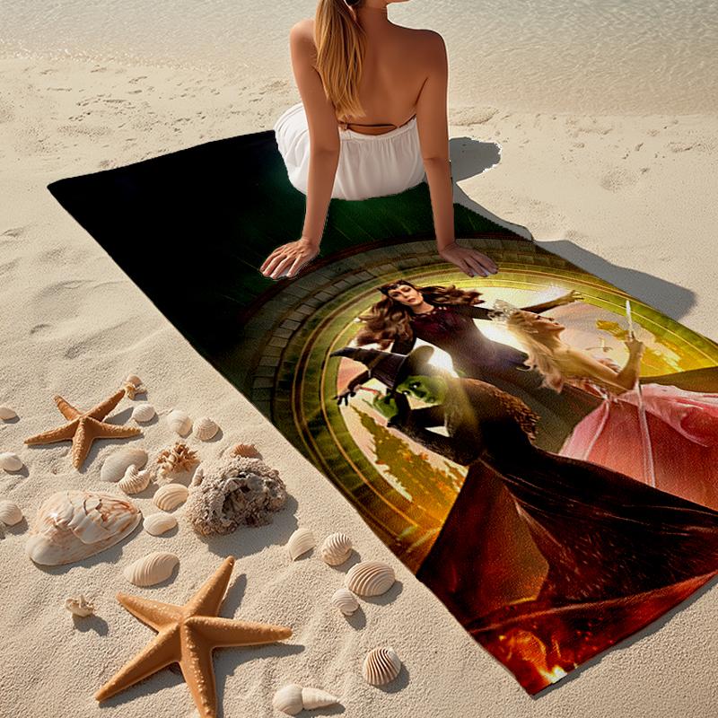 Ultra-Soft Beach Towel with Wicked Theme,Ideal for Pool - Camping, Diving - Perfect Travel Essential, Vibrant Beach Towel.