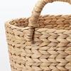 MUJI Small Round Basket with Handles, Diameter 37cm X Height 26cm, Water Hyacinth, 12057925, Basket
