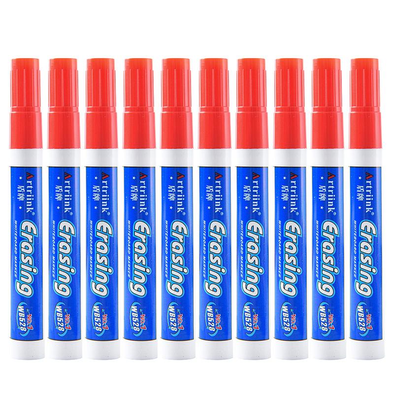 10er Set Whiteboard-Marker, 2,0 mm Spitze, Schwarz Blau Rot Grün Hohes Tintenvolumen, Büro-Lehrstift, Klare Handschrift & Leicht Abwischbar