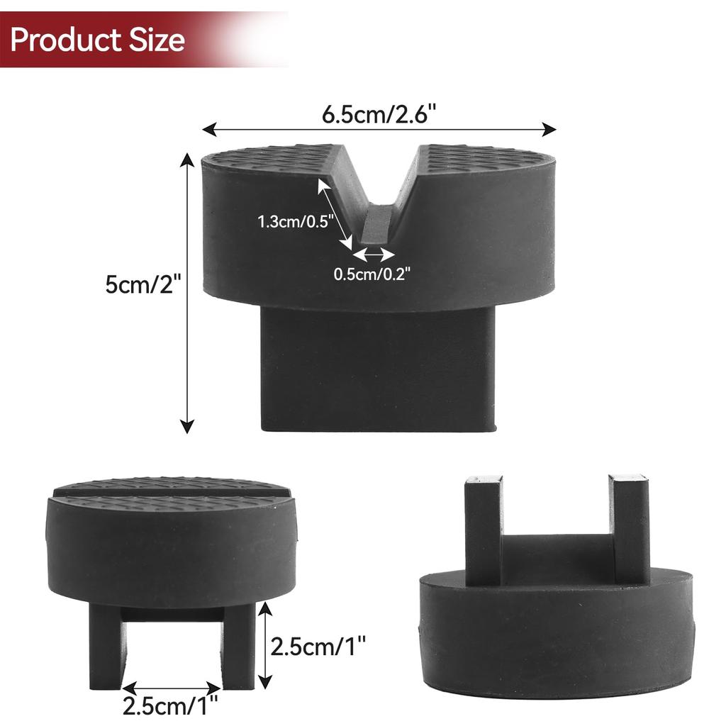 Unique Design Universal Car Jack Stand Support Pad Floor Lifting Slot Frame Rail Protector Guard Pinch Welding Protector Rubber