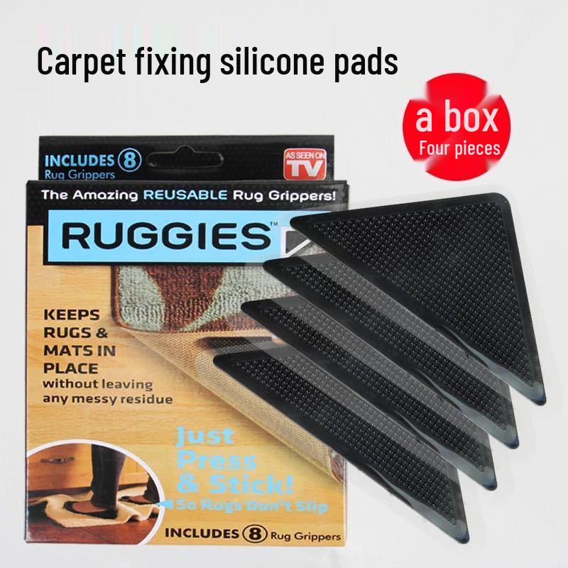 Anti-Slip Washable Nano Carpet Stickers – No Residue, Traceless Adhesive Triangles