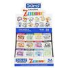 Doms Zodiac Colorful Erasers Pack of 36 Pc Non Toxic Rubber Erasers for School Kids Students Clean Erasing Stationery Gift