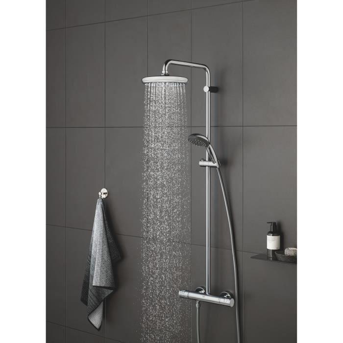 Douche de tête GROHE Vitalio Start 210 - jet unique - économie d'eau - raccord fileté 1/2" - 26415000