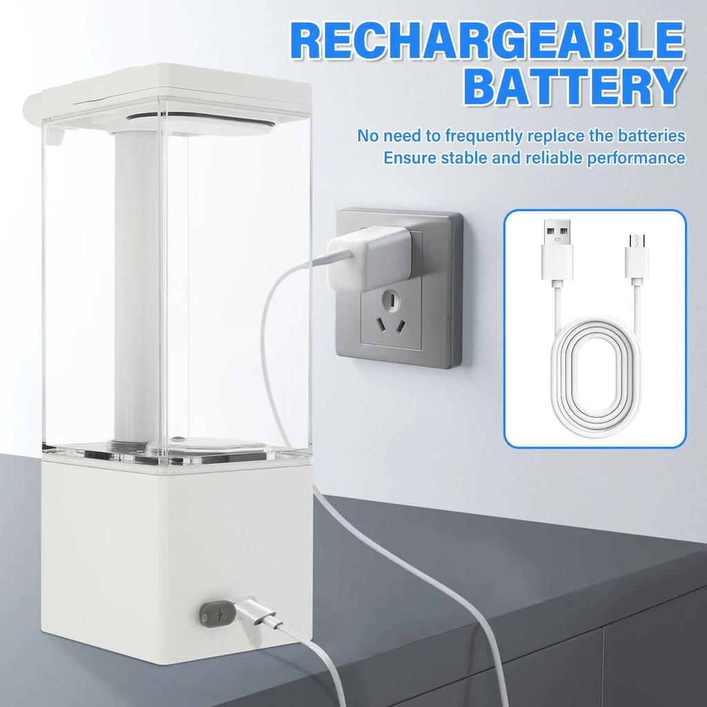 Automatic Soap Dispenser Touchless USB Rechargeable Smart Hand Sanitizer Body Wash Shampoo Applicable To Kitchen And Bathroom