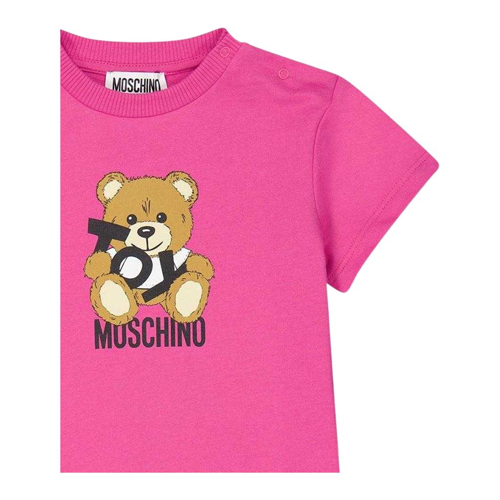 Moschino Girls Teddy Bear Sweatshirt Dress