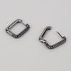 AUGUST ALICE Lumi Linea Square Black Ring Earring
