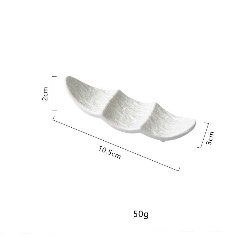 Ship Shape Ceramic Chopstick Rest New Household Stone Texture High End Hotel Utensils Solid High Aesthetic Creative Tableware