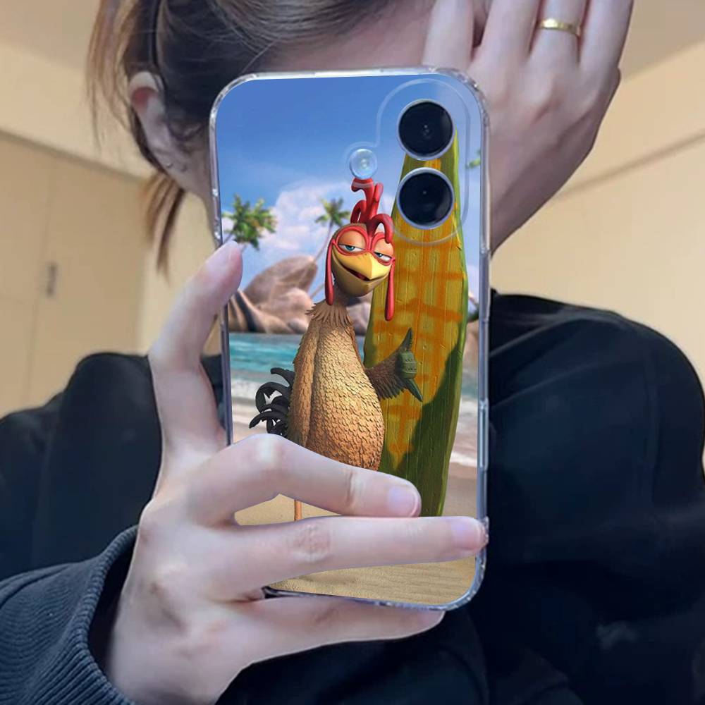 Chicken J-Joe Surf Phone Case For iPhone 17 15 14 13 11 12 16 Pro Max Plus Mini Transparent Silicone Soft Funda