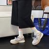 Retro dad shoes women's leather mesh casual sports shoes new niche thick-soled versatile Forrest Gump shoes