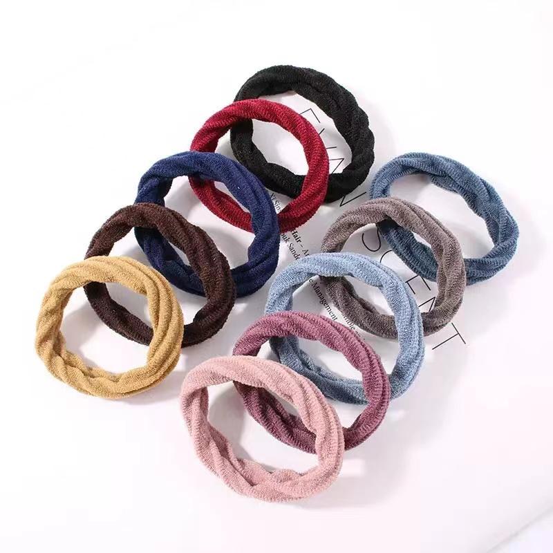 10Pcs/lot Elastic Hair Bands Colorful Rubber Bands For Kids Scrunchie Girl Hair Accessories