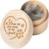 Wooden Pet Hair Keepsake Box Durable Pet Memorial Box Remembrance Box Dog Ashes Box  Memorial Gift