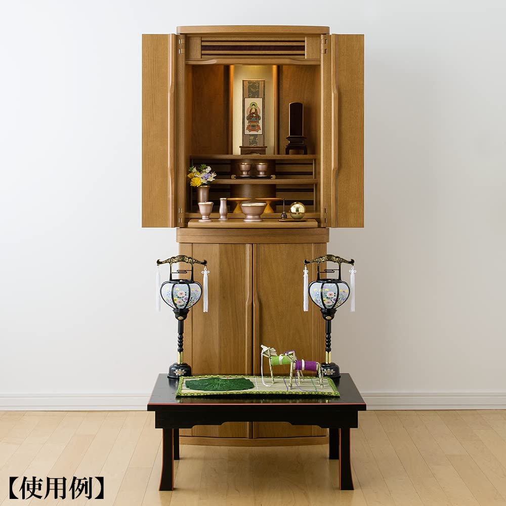 Buddhist altar shop Takita Shoten Bon lanterns Bon lanterns Rotating Reizen lanterns 1 6611 Height 37 cm x Width 14 cm Standing lanterns Certificate