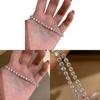 Geometric Zircon Round Bracelet For Women With Cubic Zirconia And Elegant Style