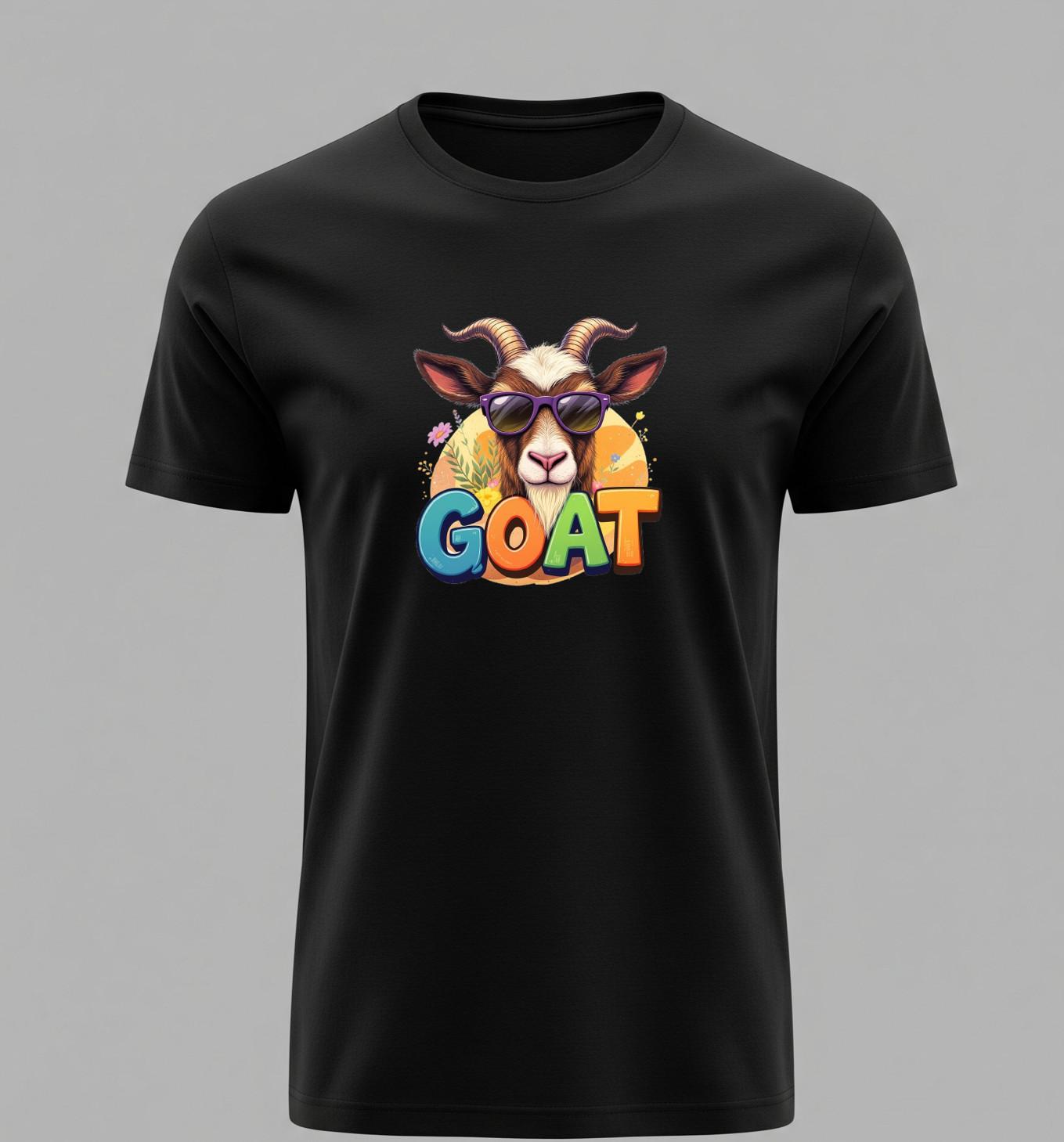 Cool GOAT with Sunglasses Retro Graphic – Funny Animal Design S