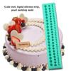 Silicone Mould String New DIY Cute Pearl String Beads Silicone Mold Cake Decorating Fondant Baking