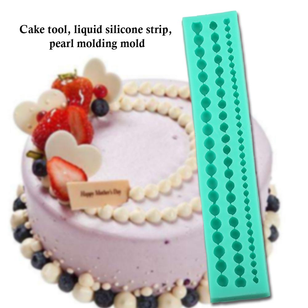 Mujiang Moldes De Fondant De Perlas Para Pasta De Goma, Molde Redondo De Silicona Para Decoraciu00f3n De Cupcakes, Decoraciu00f3n De Pasteles De Chocolate, , large