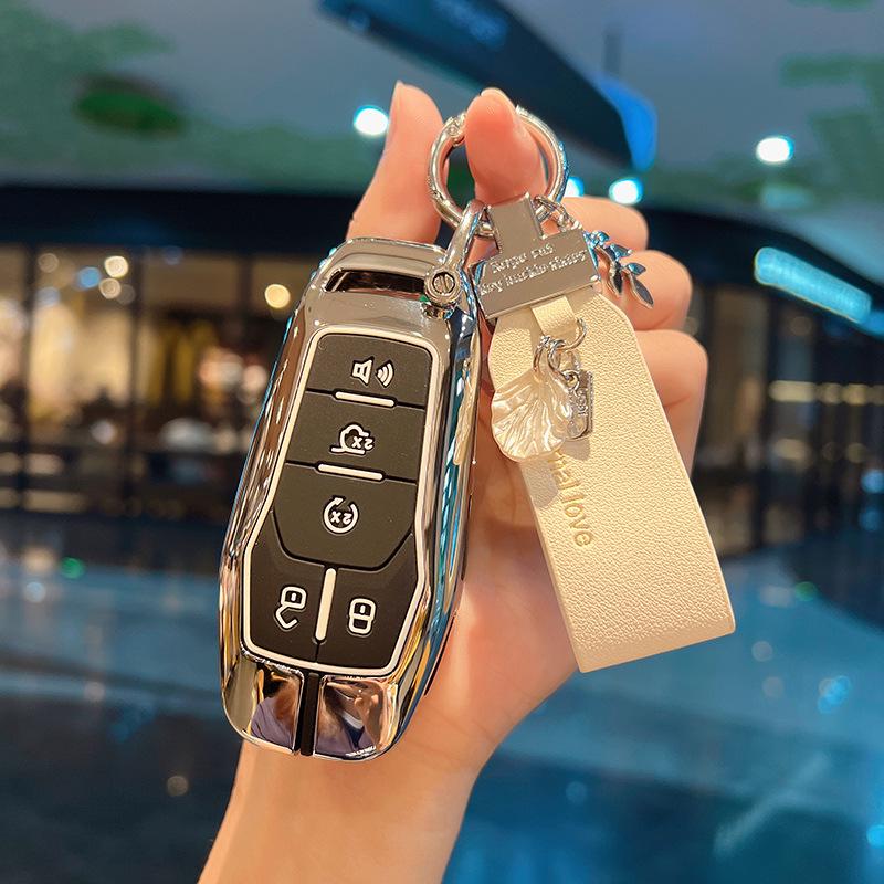 High-End Cobra Metal Key Case for 15-17 Ford Mustang