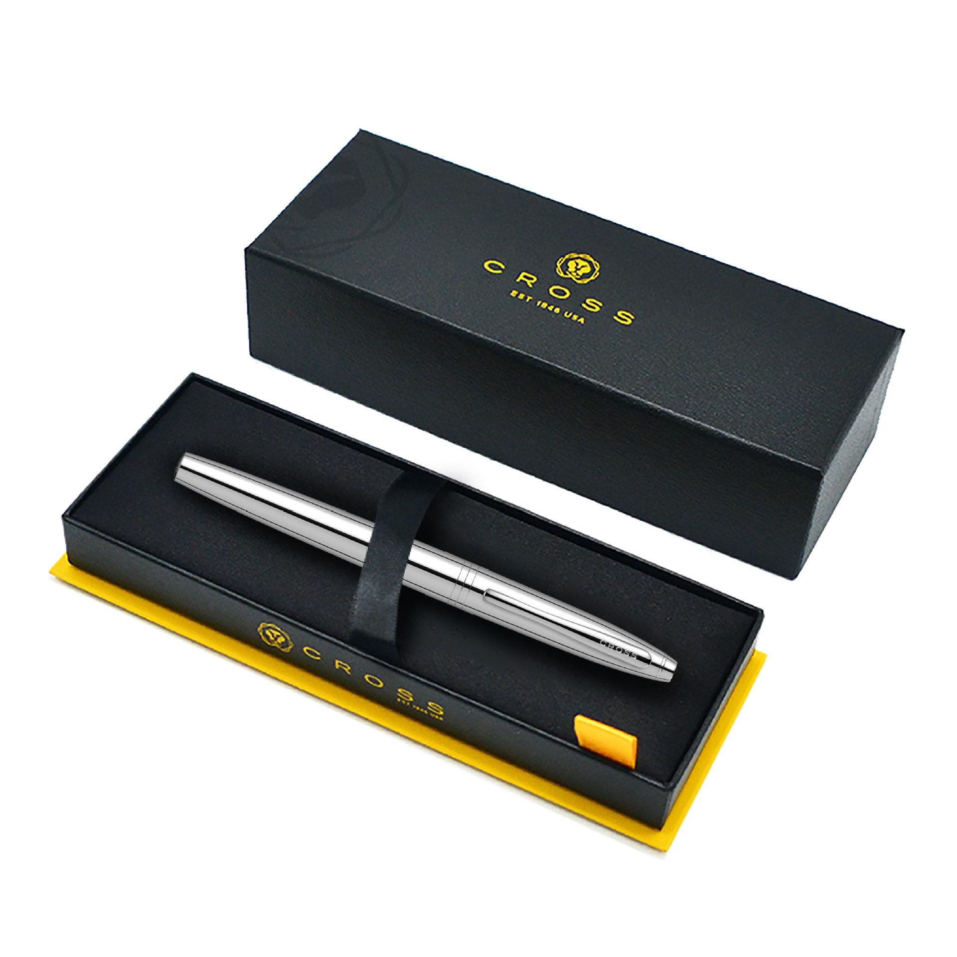 US Original Cross CALAIS Smooth Metal Ballpoint Pen Business Signature Pen 0.5mm Writing For Students Stationery With Box Gift