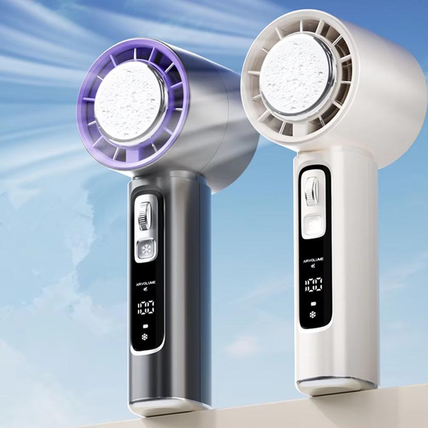 Semiconductor Refrigeration High-speed Handheld Electric Fan USB Portable Rechargeable Outdoor Small Fan