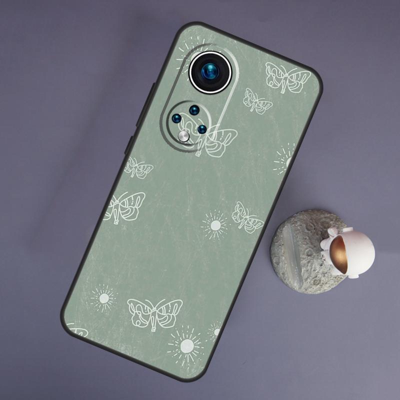 

Эстетический шалфейный зеленый чехол для Huawei Honor Magic 5 Lite 70 50 X8 X9 a P20 P30 P40 P50 P60 Pro P Smart Nova 9 5T Huawei P20