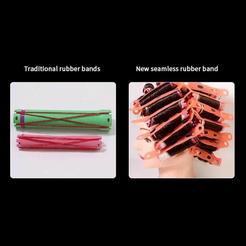 

10Pcs Perm Silicone Band Heat Resistant Traceless Digital Cold Rods Elastic Hair Rings Styling Hairdressing Specialized Tools