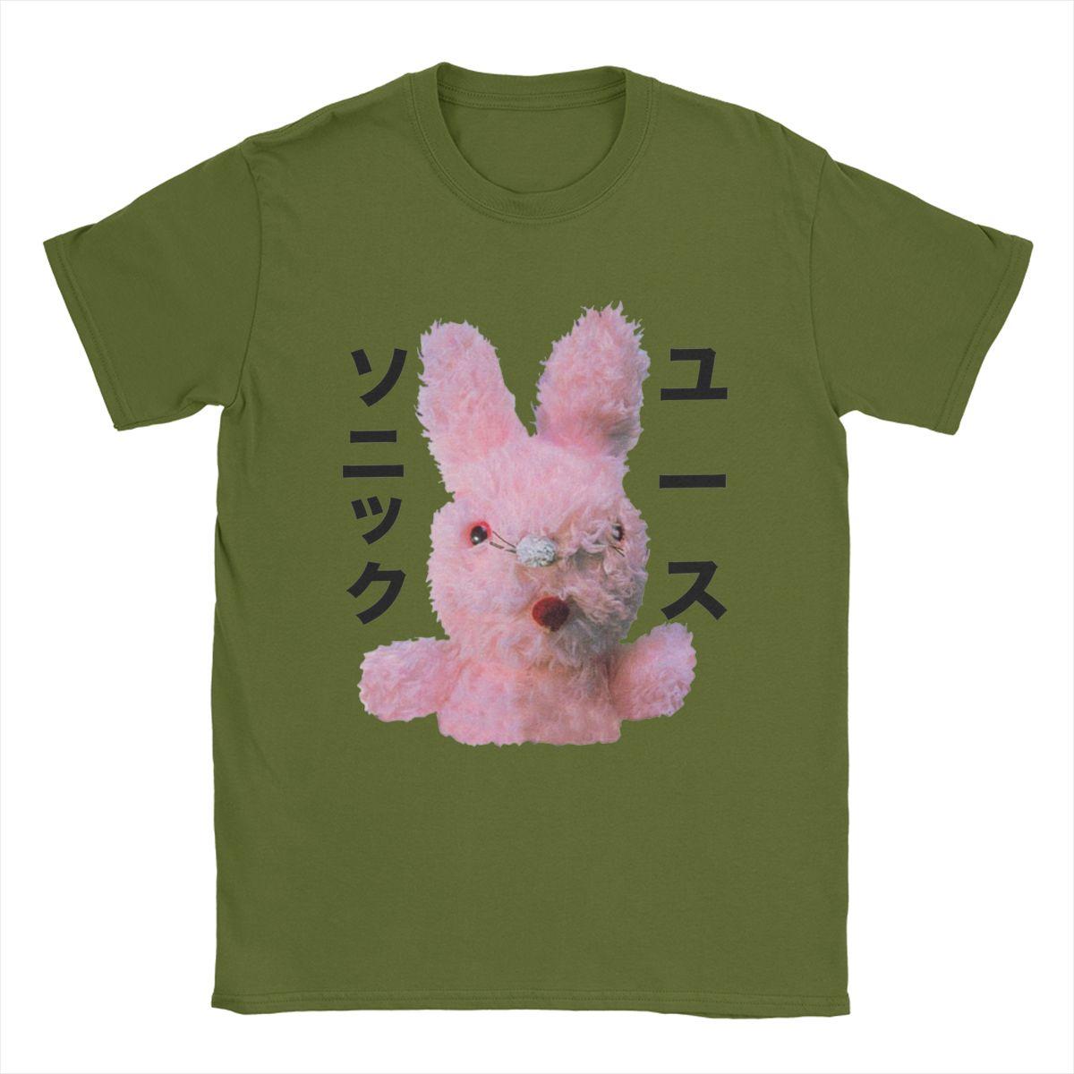

Dirty Bunny Japanese Sonic Youth Men s T Shirt Casual Tees Short Sleeve Crew Neck T-Shirt Cotton Gift Idea Tops 4XL