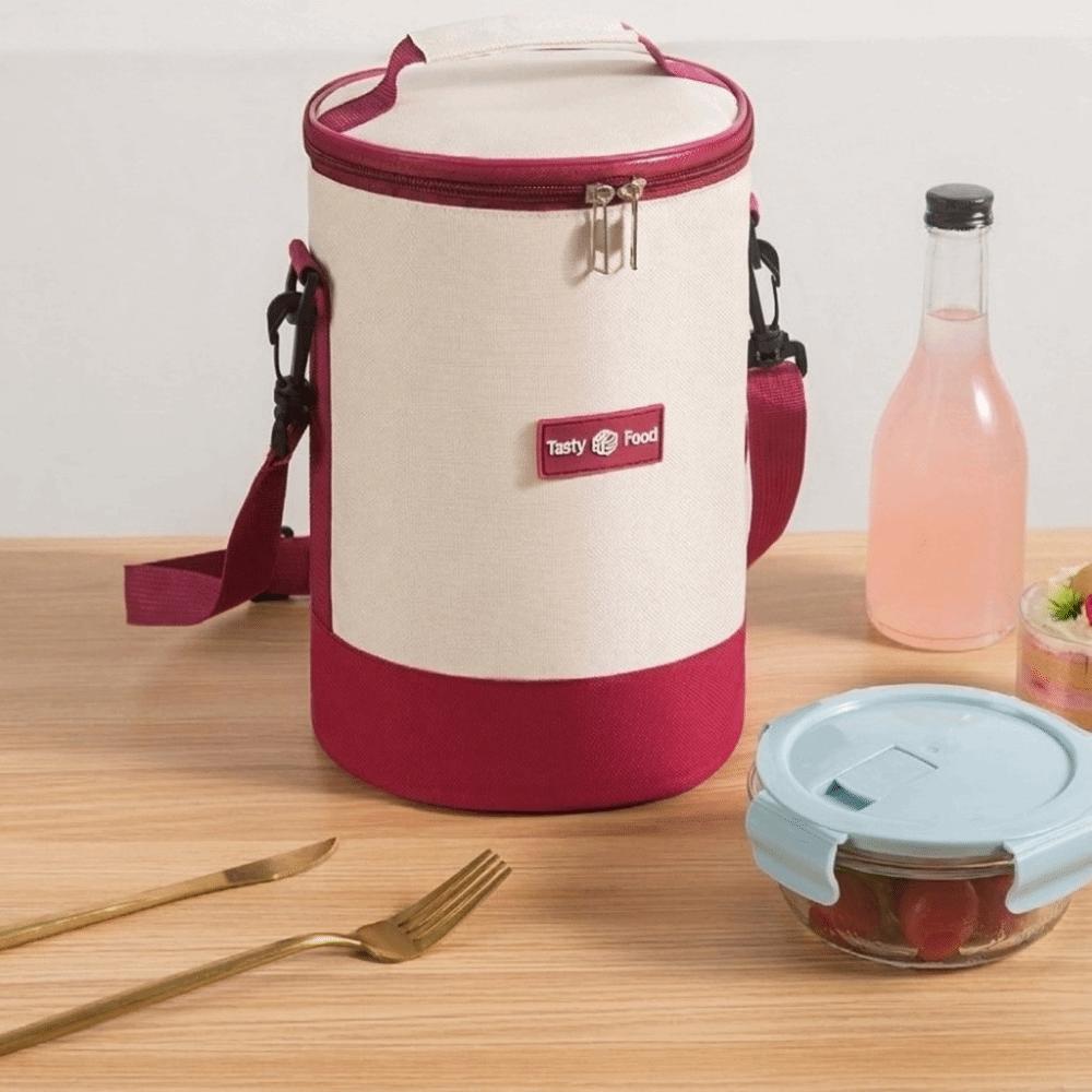 Large Capacity Thermal Cooler Bag Oxford Cloth Lunch Box Bag Food Container Bag Picnic