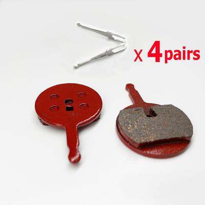 4 Pairs Semi-Metallic Bicycle Disc Brake Pads For Sram Avid BB5 PROMAX Giant Disk Brake