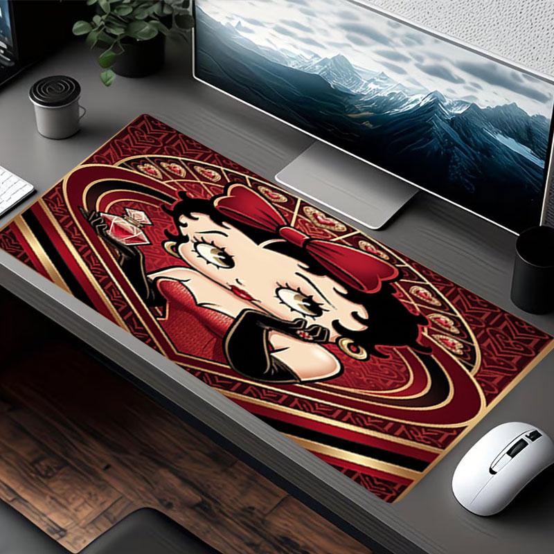 Betty Boop Print Mouse Pad, for Keyboard Pad Laptop PC Mat for Office Home Use, Desk Decor, Perfect Birthday Gift for Gamers