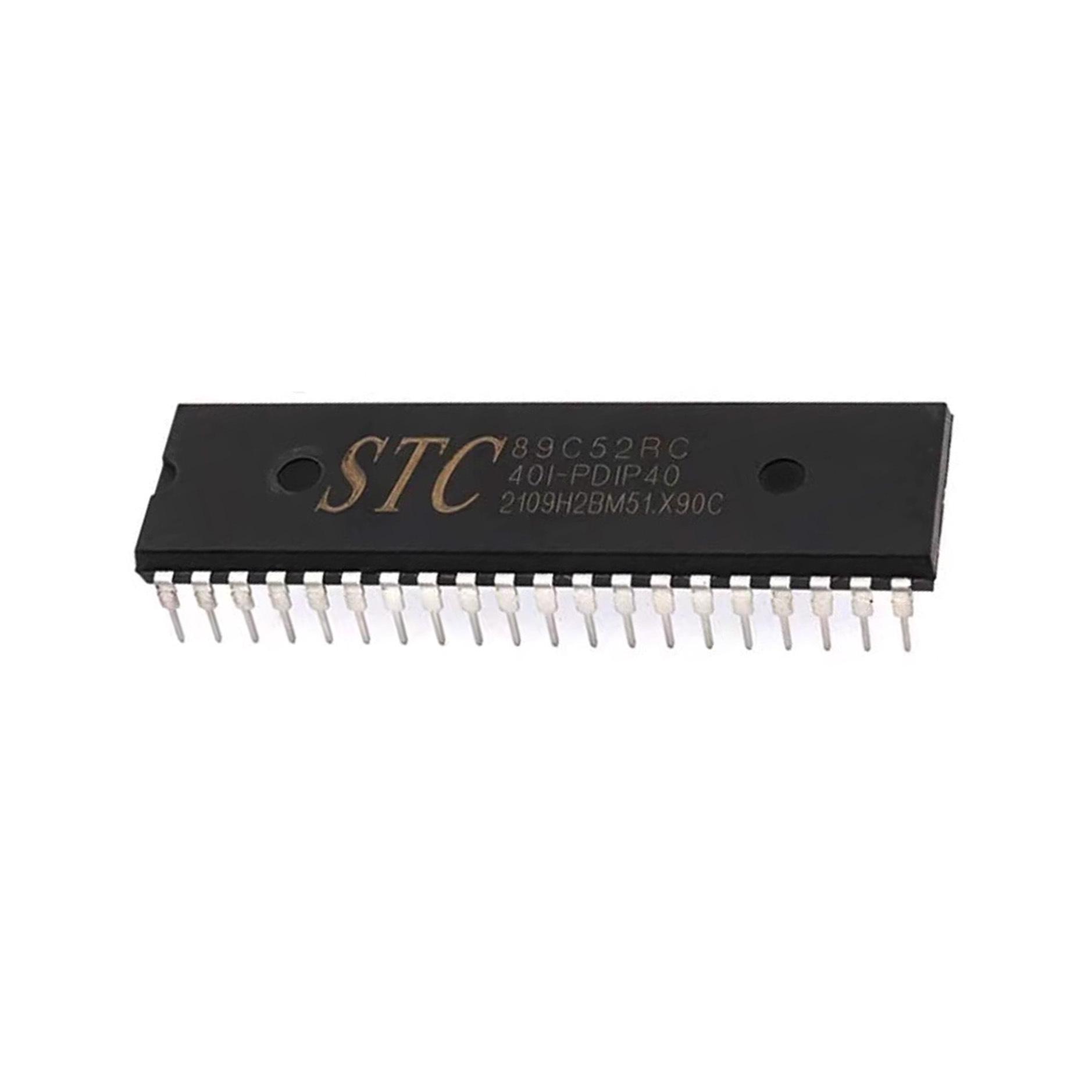 

STC89C52RC-40I-PDIP40 Microcontroller Chip, New and Authentic DIP