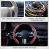 1 Pair Universal Carbon Fiber Steering Wheel Covers Non-Slip Ultra-Thin Wheel Hub Protectors for Cars and Mopeds