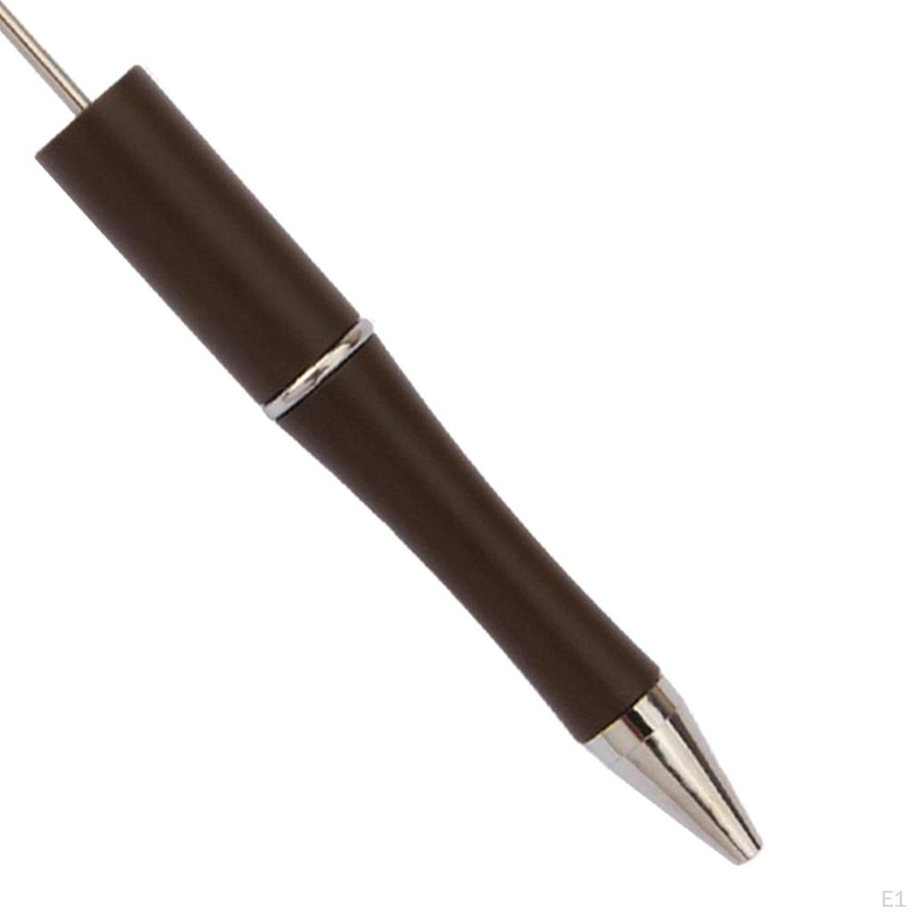 10 darab gyöngyözhető toll, gyöngyös golyóstoll fekete tintával, rollerball toll, írótoll kézműves tollakhoz