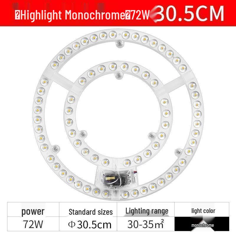 LED Eye Protection Ceiling Light Panel, Bright Magnetic Round Light for Bedroom and Living Room