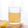 330ml Summer Cold Drink Cup Household Breakfast Juice Coffee Mugs Vertical Striped Wine Glass with Handle Transparent Drinkware