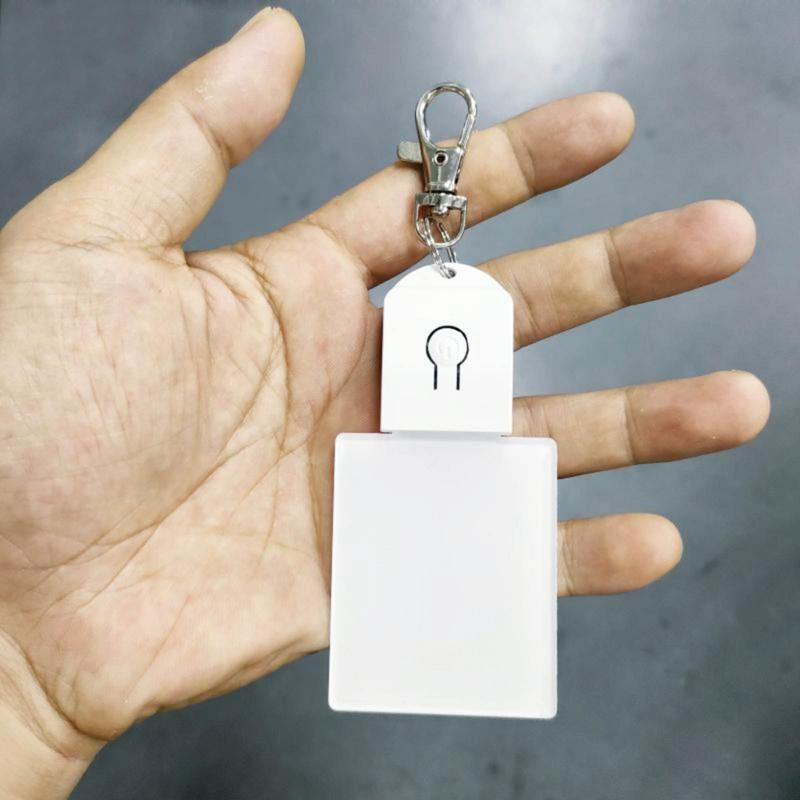 Sublimation Blank LED Acrylic Keychains Hot Transfer Printing Keychain Personalized Pendant Hanging Decoration Durable