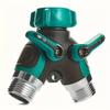 1Pc New Two-way Irrigation Hose Branch Connector Garden Tap Water Branch Drip Irrigation Adapter for Outdoor Yard Watering