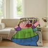Coperta carina a cartoni animati C Clarence per divano, ufficio, letto, aereo, viaggio, dormire, leggere, rilassarsi, campeggio, morbida e calda