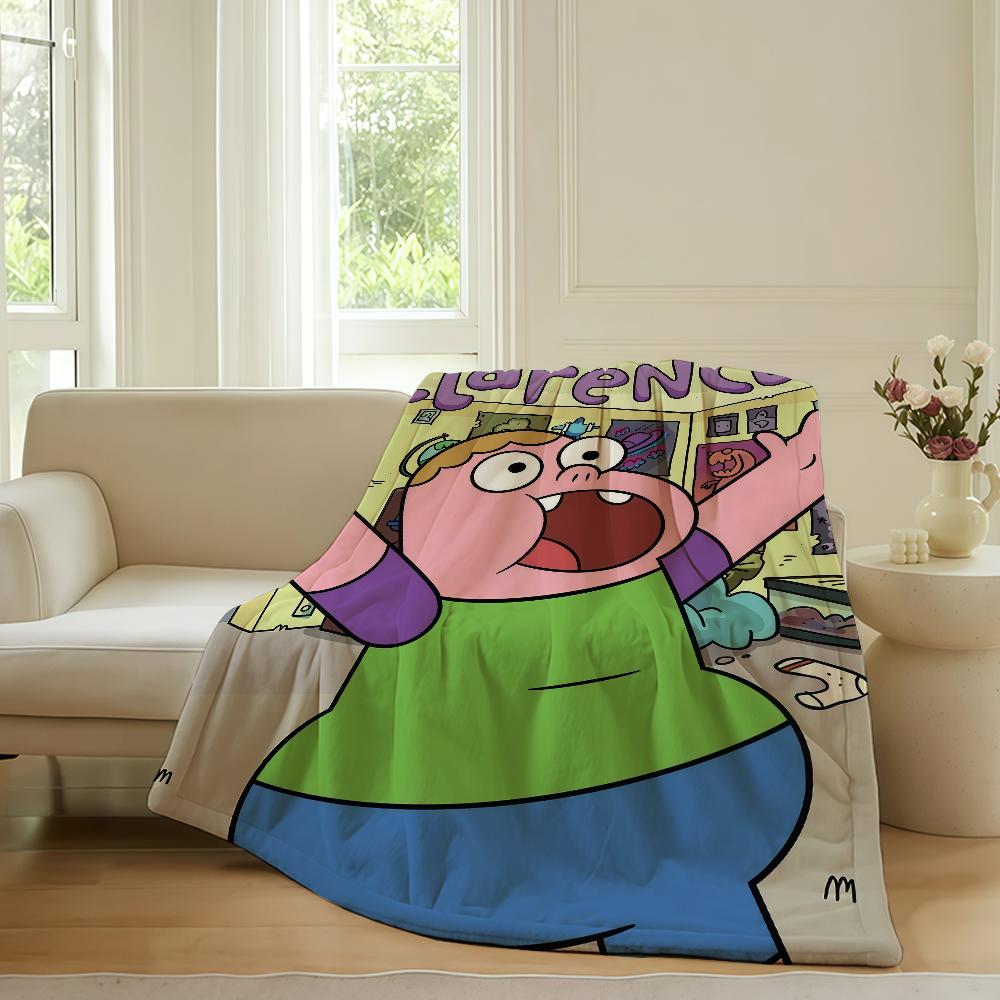 

Cartoon cute C Clarence Blanket For Sofa Office Bed Plane Travel Sleep Read Relax Camping Soft And Warm 75x90cm
