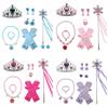 Frozen Princess Dress-Up Set: Necklace, Crown & Fairy Wand for Kids