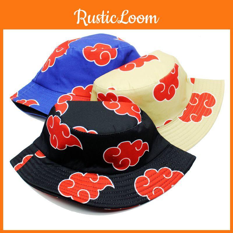Trendy Cotton Blend Naruto Hat Akatsuki Fisherman Cap For Spring And Summer Unisex