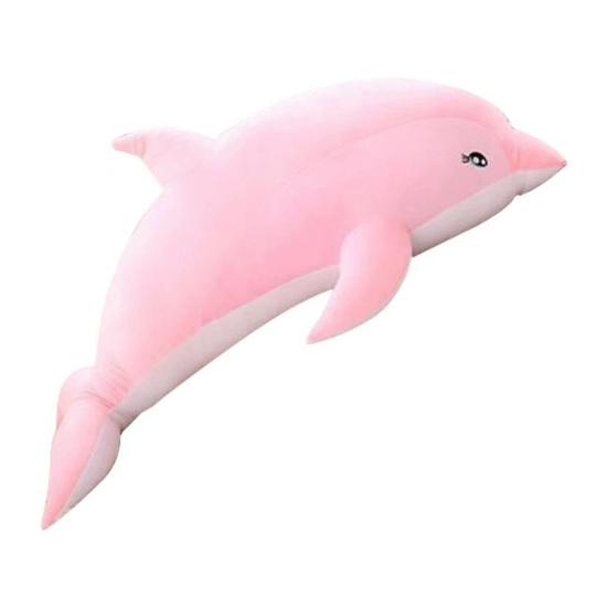 Giant Dolphin Plush Toy Soft Large Dolphin Doll Stuffed Sea Animal Hugging Pillow