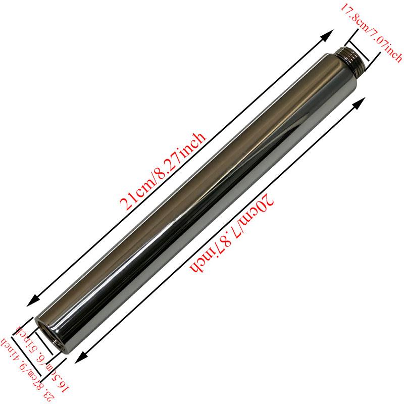 20/30/40/50cm Bathroom Shower Extension Tube Installation Specification 18mm Round Extension Bar Pipe Bathroom Accessories