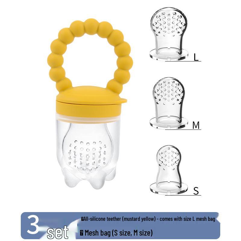 Silicone Baby Fruit and Vegetable Teether Pacifier Feeder