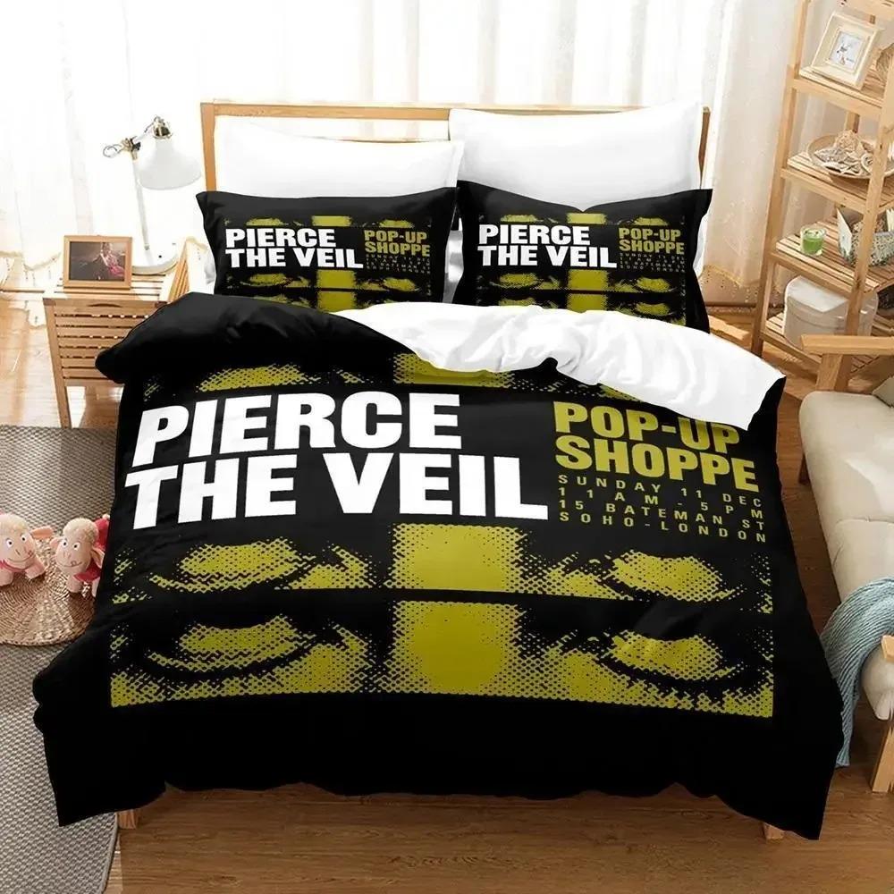 Pierce The Veil Bedding Set Single Twin Full Queen King Size Bed Set Aldult Boys Bedroom Duvet Cover Sets 3D Anime Bed Sheet Set