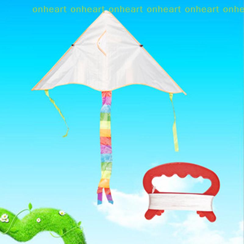 [C]1Set Blank Kite DIY Children Education Painting Kite Easy To Fly Children Kite