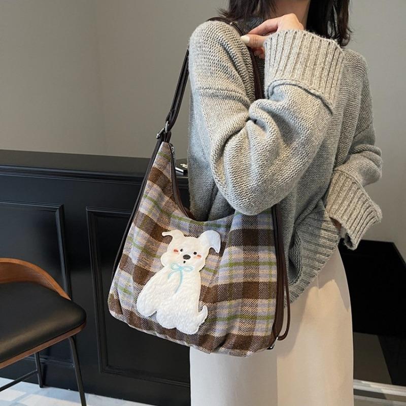 Premium sense large capacity tote bag women's winter new fashion commuter versatile portable shoulder messenger bag