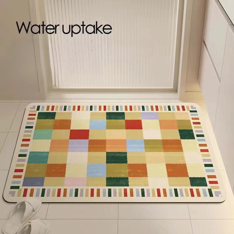 Diatom Mud Carpet Water Absorption Floor Mat Household Toilet Bathroom Non-Slip Foot Mat