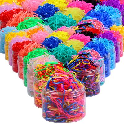 Scatola portaoggetti grande per bambini, elastico in gomma resistente ed elastico, usa e getta, fascia per capelli, secchiello, corda per capelli