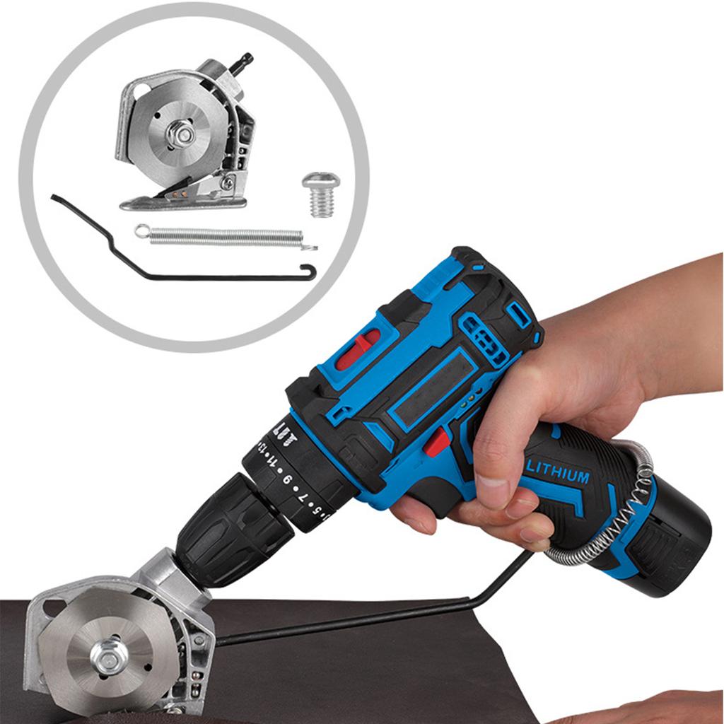 Foarfece rezistente din oțel inoxidabil Burghiu electric la foarfecă pentru pânză Perfect pentru pasionații de bricolaj și meșteșugari Ușor de utilizat