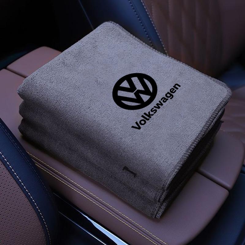 T26Car Microfiber Wash Towel Wipe Drying Cloth Cleaning Tool For Volkswagen VW GTI Polo Passat B6 Golf Tiguan T-ROC Jetta Arteon CC